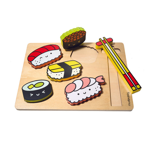 Sushi Friends Wooden Tray Puzzle toys-games