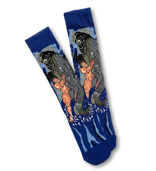 Kintaro vs Giant Carp Sock for Men accessories