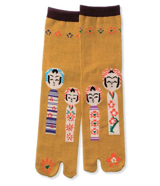 Four Kokeshi Tabi accessories